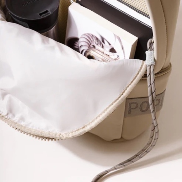 NWT Anthropologie Pops Ups Brand Everyday Backpack Taupe - Picture 7 of 10